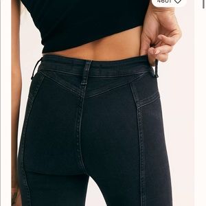 Free People Riley Seamed High Rise Jeans